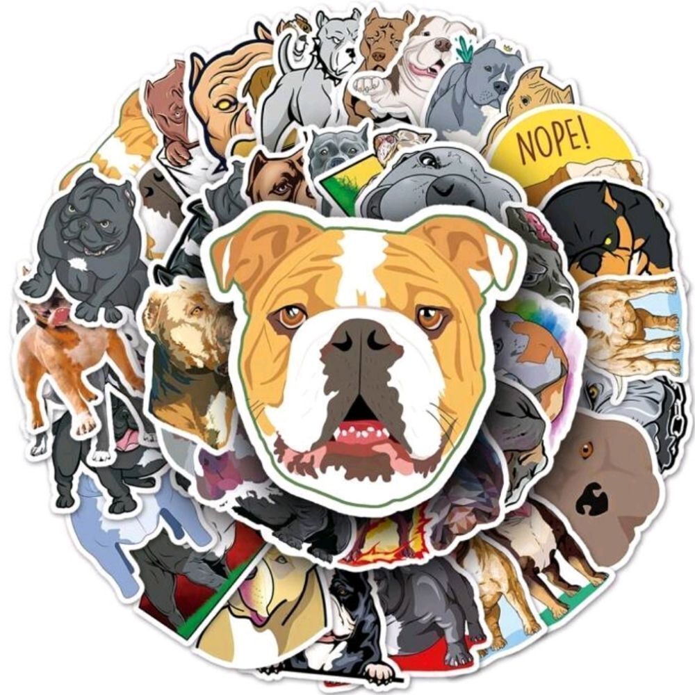 Assorted Bulldog Stickers